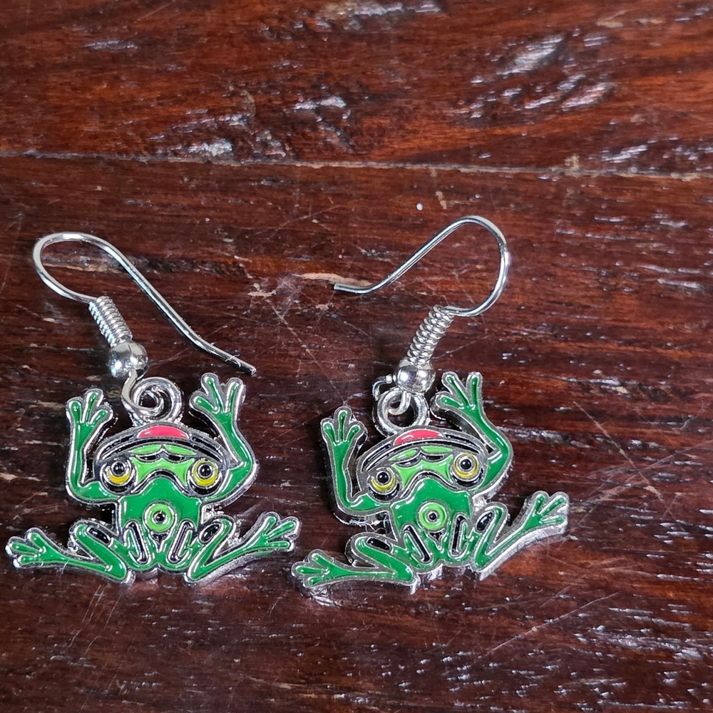 Andy Everson Coast Salish Frog Earrings First Nations Indigenous Art Canada